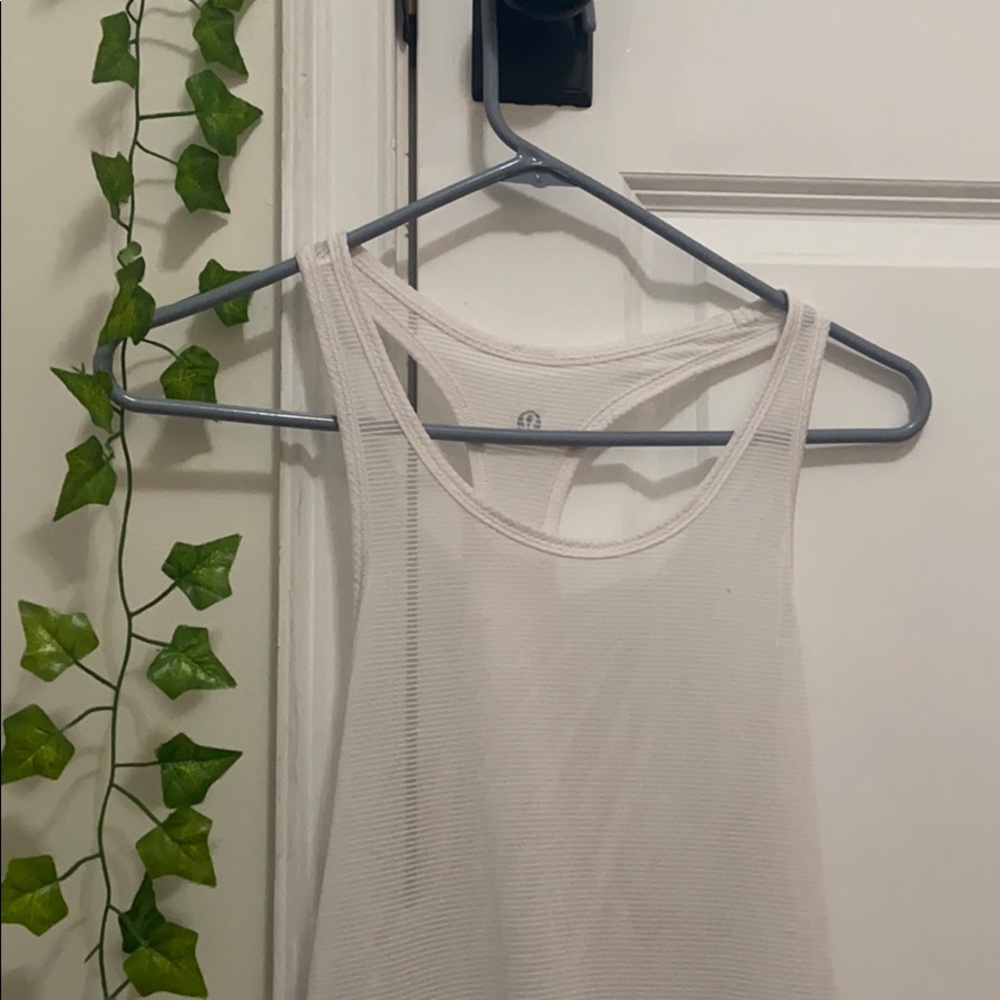 white tank top